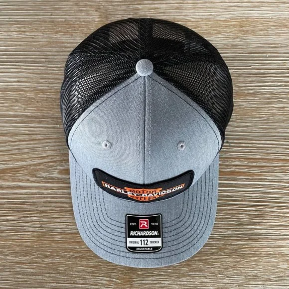 Harley Davidson Bar & Shield Patch Hat - Richardson 112 - Picture 5 of 8